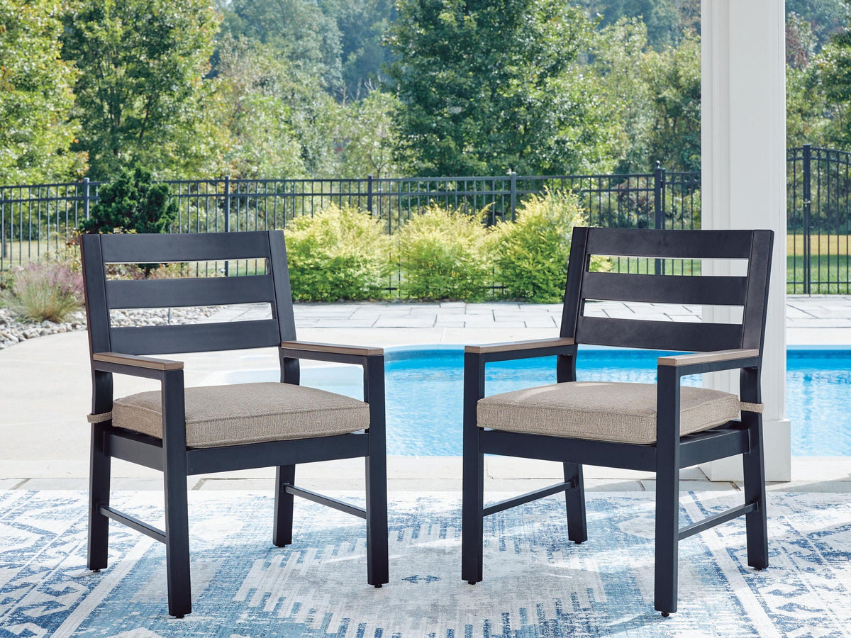 East Beach - Arm Chair With Cushion (Set of 2) - Blue - Select Living Furniture - Chair Sets - Signature Design by Ashley® - PCP587-601A - East Beach - Arm Chair With Cushion (Set of 2) - Blue -
