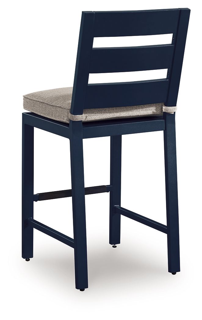 East Beach - Barstool (Set of 2) - Blue - Select Living Furniture - Stool Sets - Signature Design by Ashley® - PCP587-124 - East Beach - Barstool (Set of 2) - Blue -