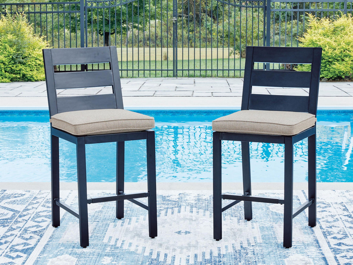 East Beach - Barstool (Set of 2) - Blue - Select Living Furniture - Stool Sets - Signature Design by Ashley® - PCP587-124 - East Beach - Barstool (Set of 2) - Blue -