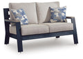 East Beach - Loveseat With Cushion - Blue - Select Living Furniture - Loveseats - Signature Design by Ashley® - PCP587-835 - East Beach - Loveseat With Cushion - Blue -