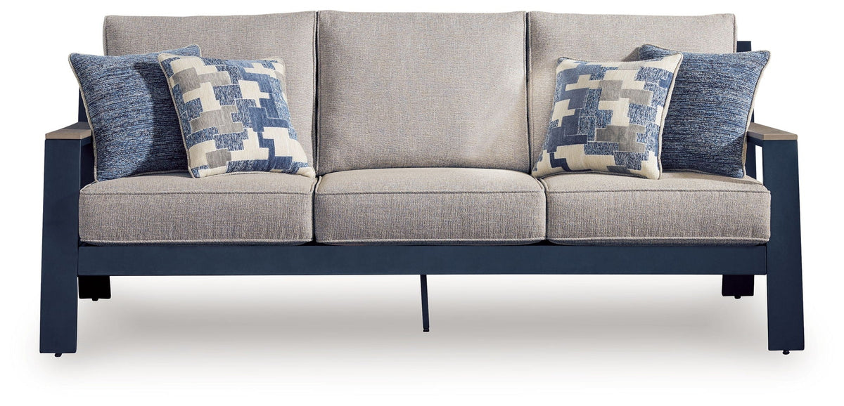 East Beach - Sofa With Cushion - Blue - Select Living Furniture - Sofas - Signature Design by Ashley® - PCP587-838 - East Beach - Sofa With Cushion - Blue -