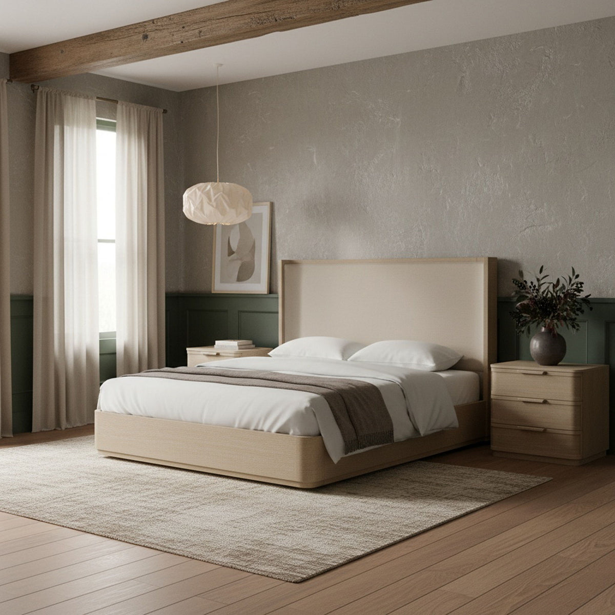 Tiberio - Textured Fabric Bed