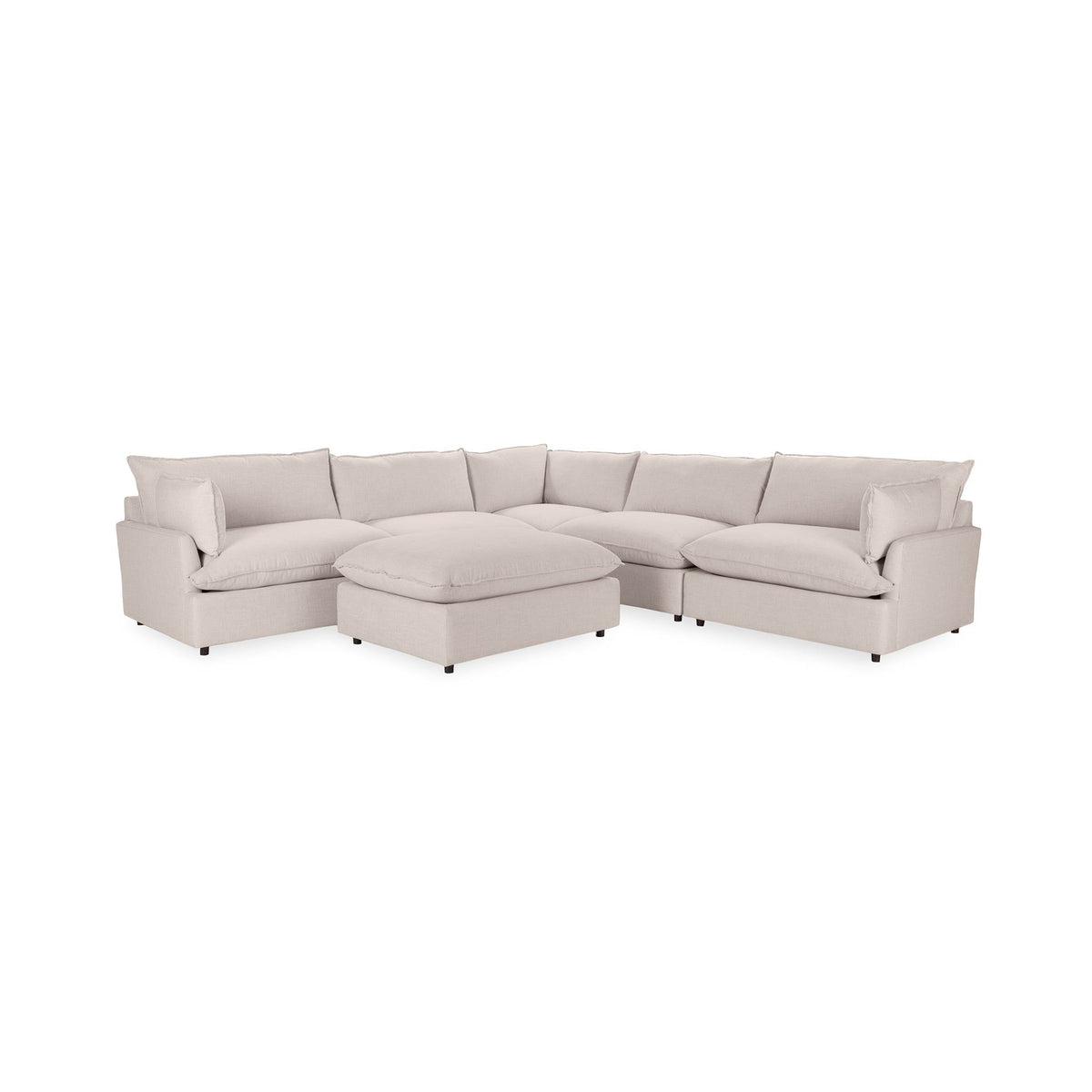Caplan - 6 Piece Modular Sectional With Ottoman