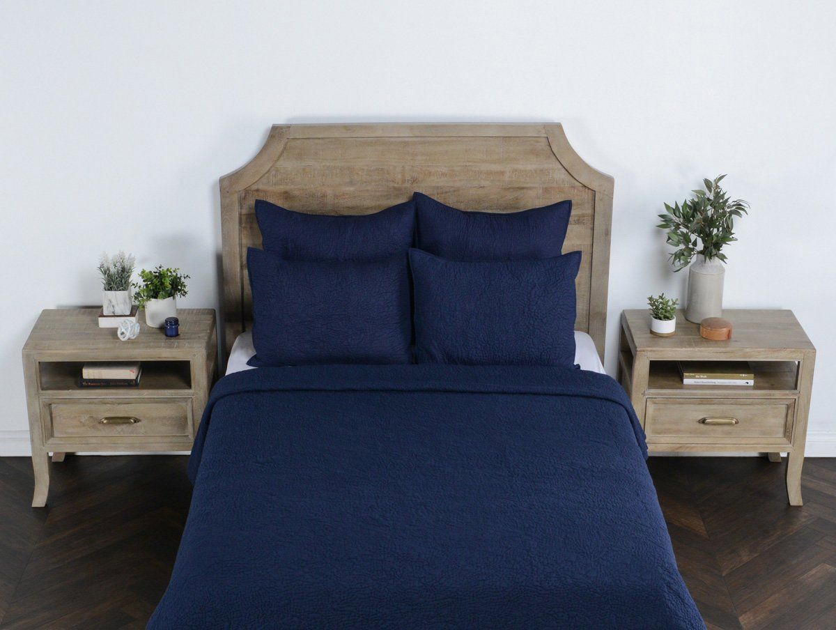 Elara - Standard Sham - Indigo - Select Living Furniture - Quilts & Shams - Villa - V170084 - Elara - Standard Sham - Indigo -