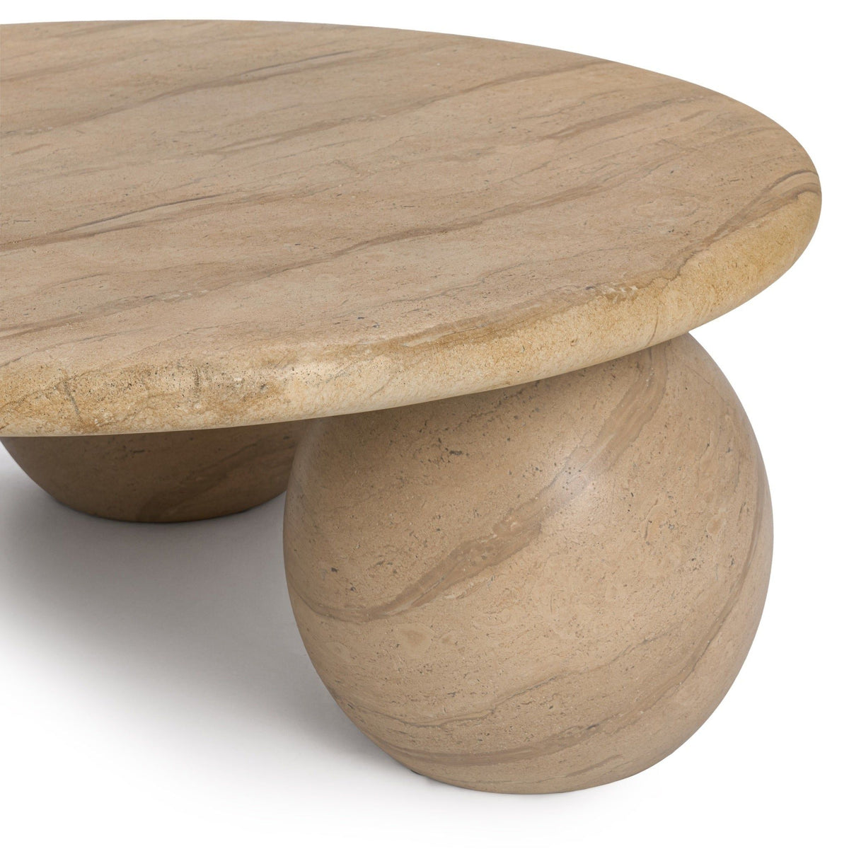 Elaria - Outdoor Round Coffee Table - Beige - Select Living Furniture - Coffee Tables - Classic Home - 51031827 - Elaria - Outdoor Round Coffee Table - Beige -