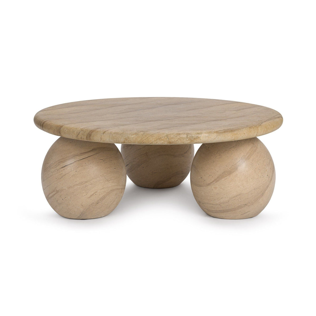 Elaria - Outdoor Round Coffee Table - Beige - Select Living Furniture - Coffee Tables - Classic Home - 51031827 - Elaria - Outdoor Round Coffee Table - Beige -