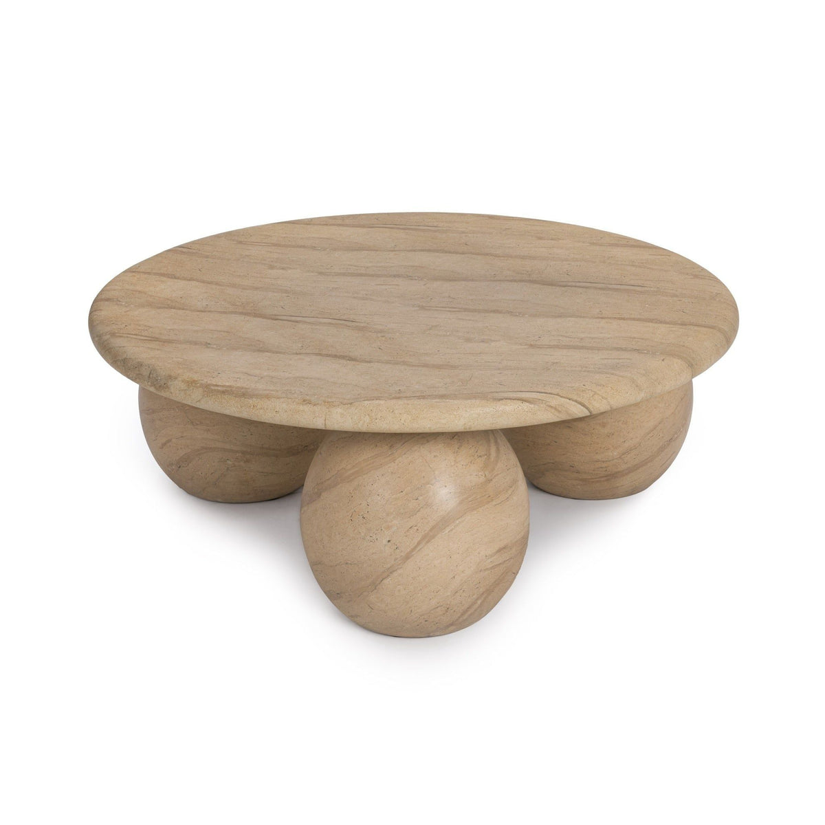 Elaria - Outdoor Round Coffee Table - Beige - Select Living Furniture - Coffee Tables - Classic Home - 51031827 - Elaria - Outdoor Round Coffee Table - Beige -