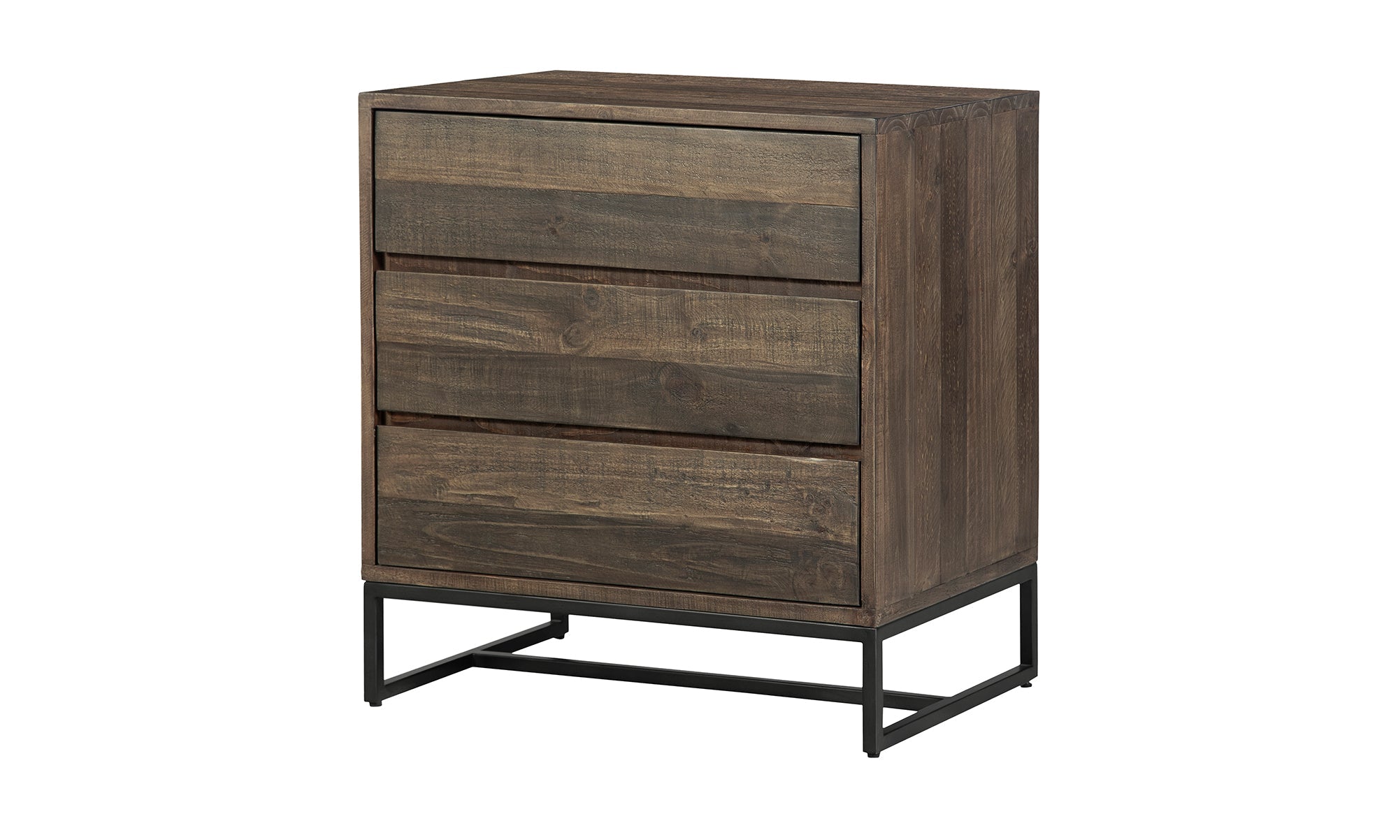 Elena 3 Drawer Nightstand - Select Living Furniture - Nightstands - Moe's Home Collection - Elena 3 Drawer Nightstand -