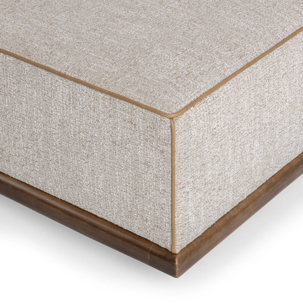 Ellerie - Square Ottoman - Latte - Select Living Furniture - Upholstered Ottomans - Classic Home - 53002137 - Ellerie - Square Ottoman - Latte -