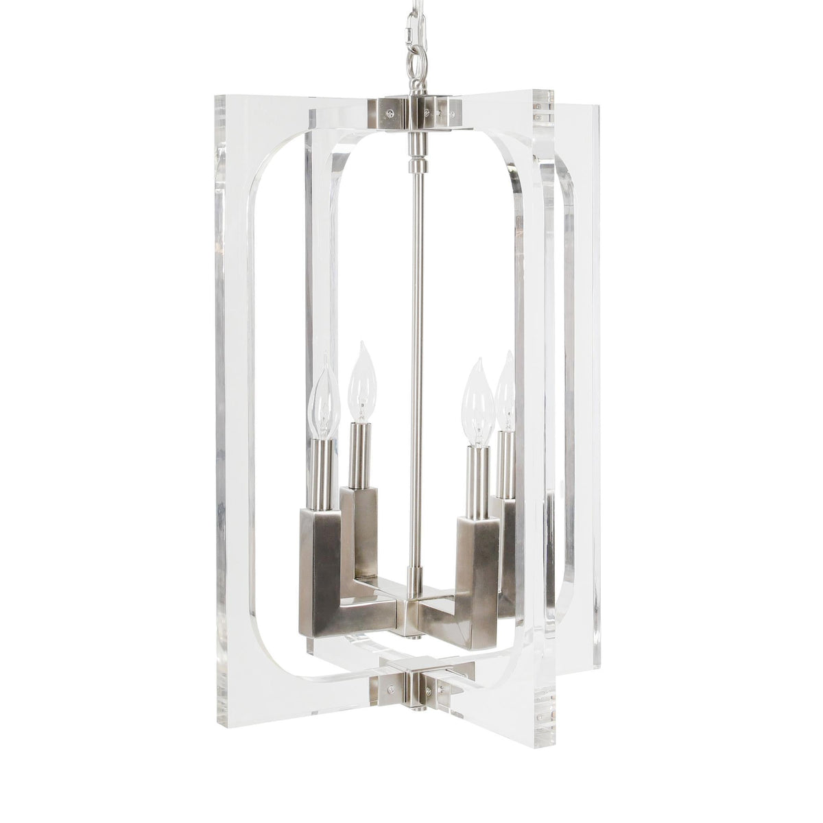 Ellison - Chandelier - Clear/Nickel - Select Living Furniture - Chandeliers - Classic Home - 56004207 - Ellison - Chandelier - Clear/Nickel -