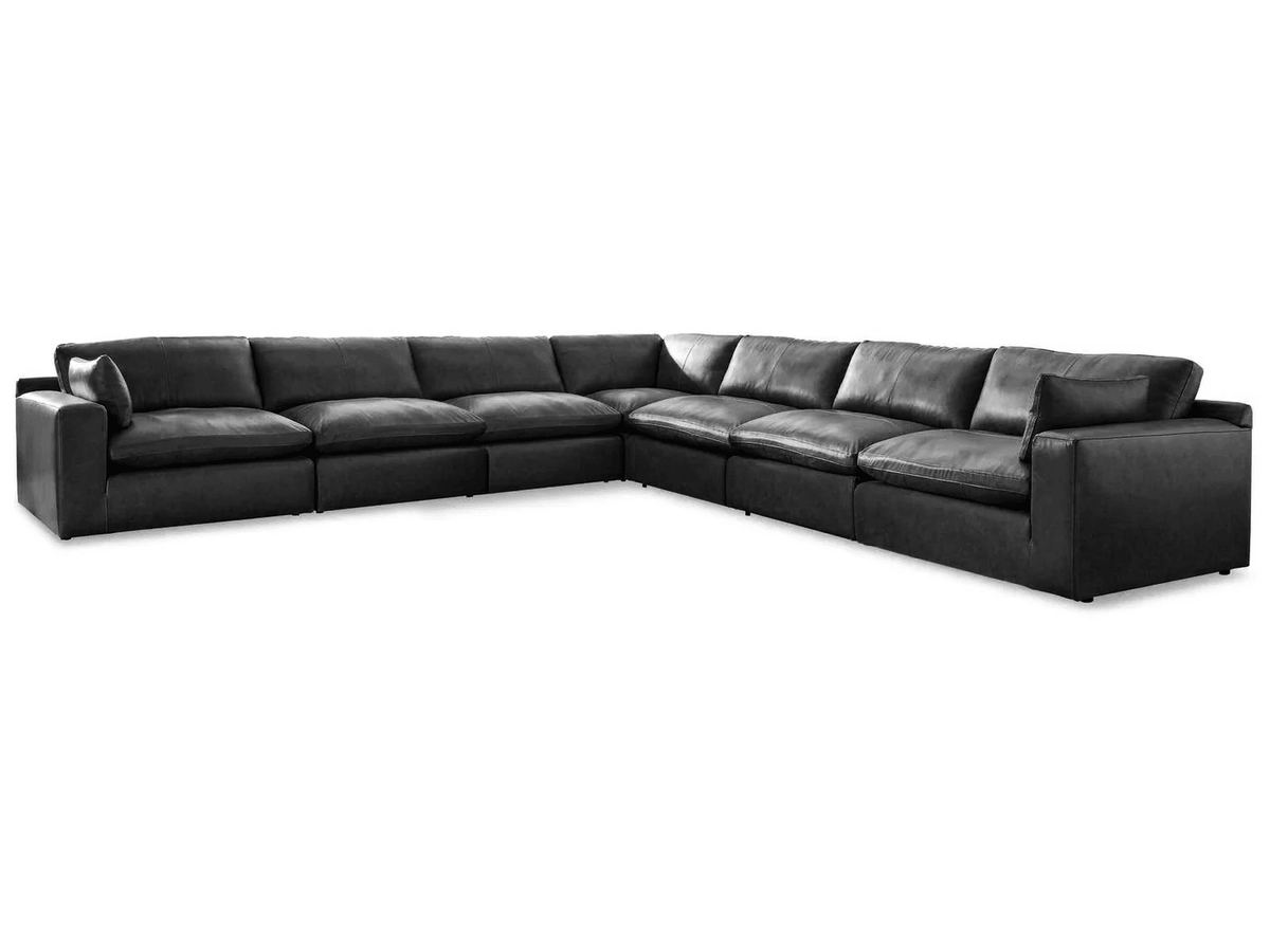 Emilia Modular Leather Sectional - Select Living Furniture - Stationary Sectionals - Signature Design by Ashley® - EMILIA-SOFA-LOVESEAT-2 - Sofa and Loveseat -Black - Emilia Modular Leather Sectional -