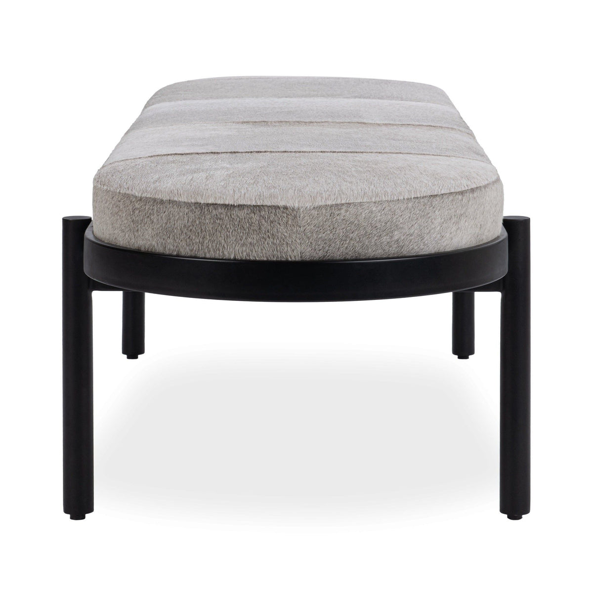 Evelyn - Accent Bench - Sparrow Gray - Select Living Furniture - Upholstered Benches - Classic Home - 53002134 - Evelyn - Accent Bench - Sparrow Gray -