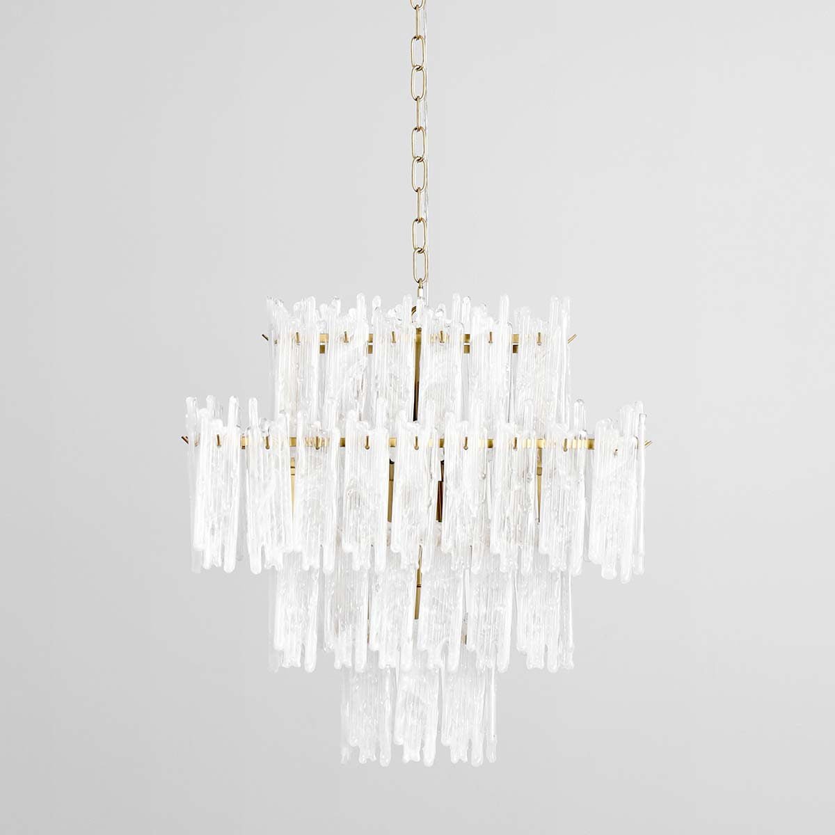 Everly - Chandelier - Clear/White - Select Living Furniture - Chandeliers - Classic Home - 56004251 - Everly - Chandelier - Clear/White -