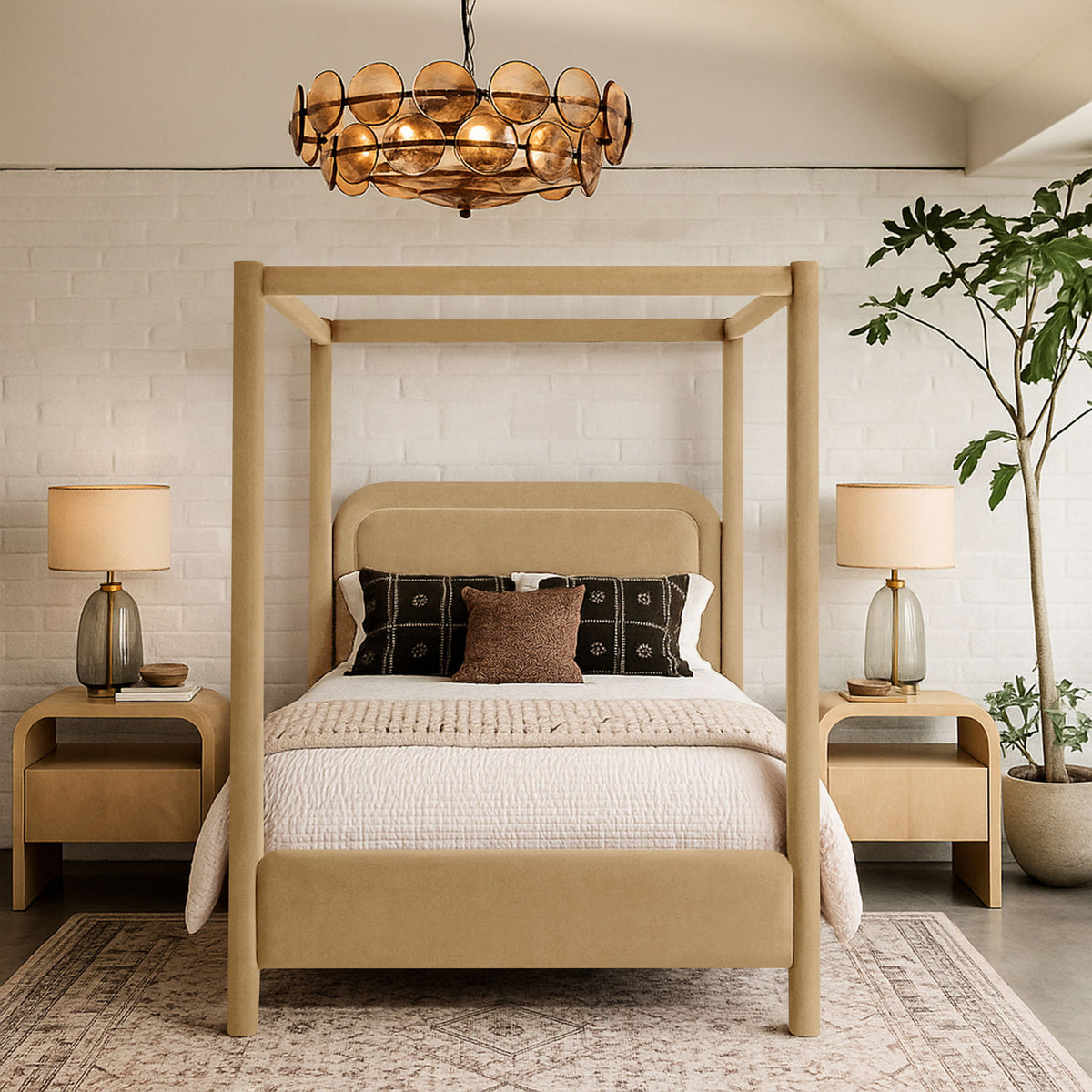 Salina - Velvet Upholstered Bed