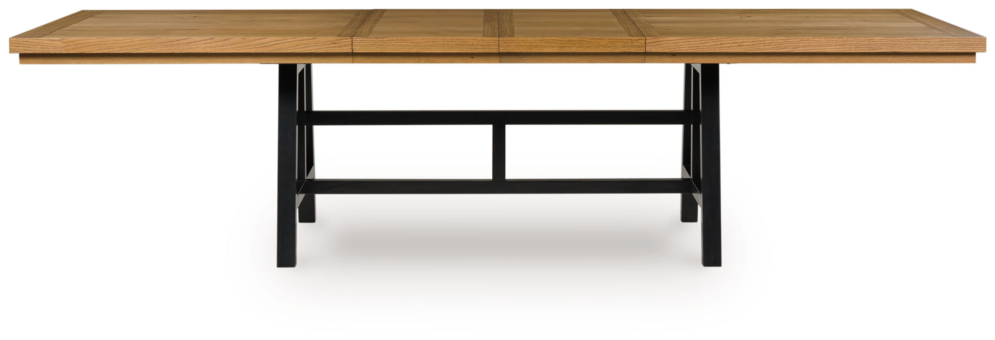 Galliden - Black / Brown - Rectangular Dining Room Extension Table