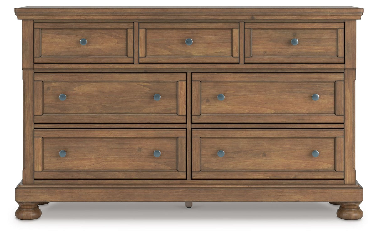 Feddinger - Dresser - Medium Brown - Select Living Furniture - Dressers - Signature Design by Ashley® - PCB779-31 - Feddinger - Dresser - Medium Brown -