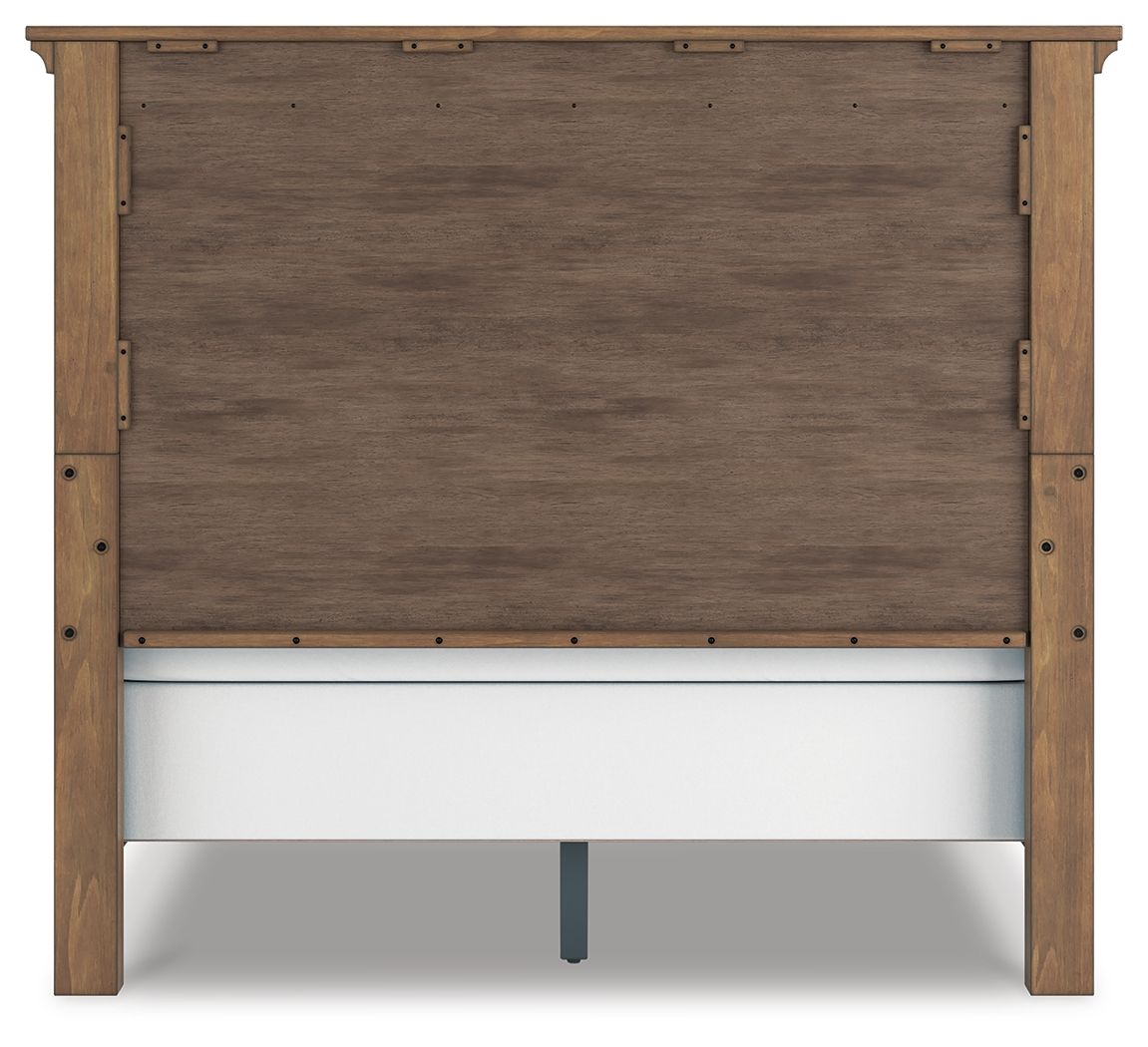 Feddinger - Panel Bed - Select Living Furniture - Panel Beds - Signature Design by Ashley® - PCB779B2 - Light Brown -Queen - Feddinger - Panel Bed -
