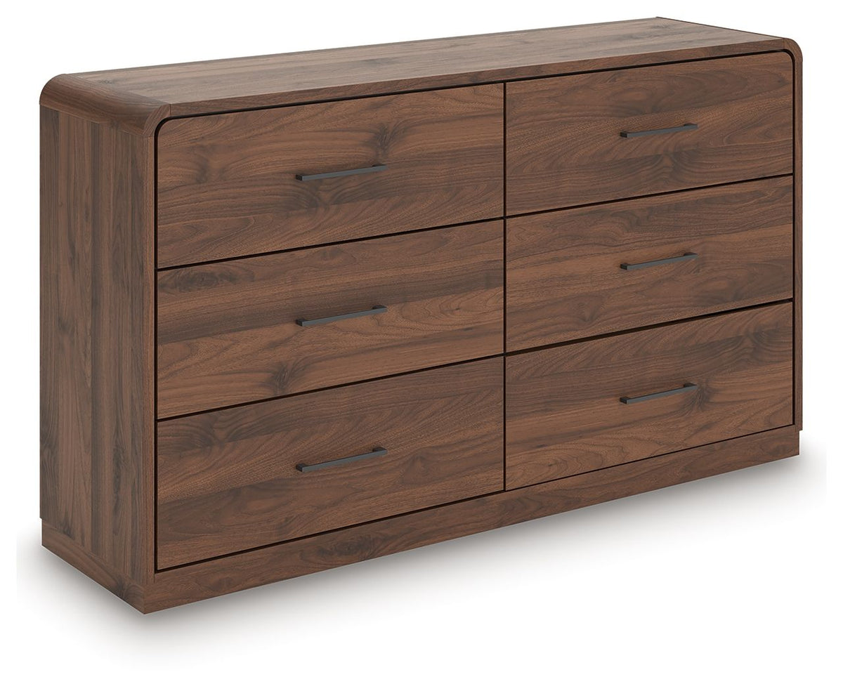 Fortlorn - Dresser - Select Living Furniture - Dressers - Signature Design by Ashley® - PCB386B1 - Dark Brown -Dresser & Mirror - Fortlorn - Dresser -