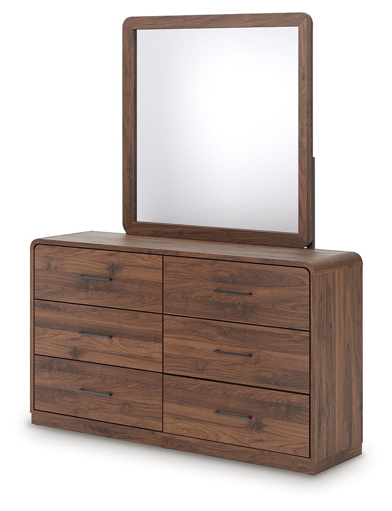 Fortlorn - Dresser - Select Living Furniture - Dressers - Signature Design by Ashley® - PCB386B1 - Dark Brown -Dresser & Mirror - Fortlorn - Dresser -