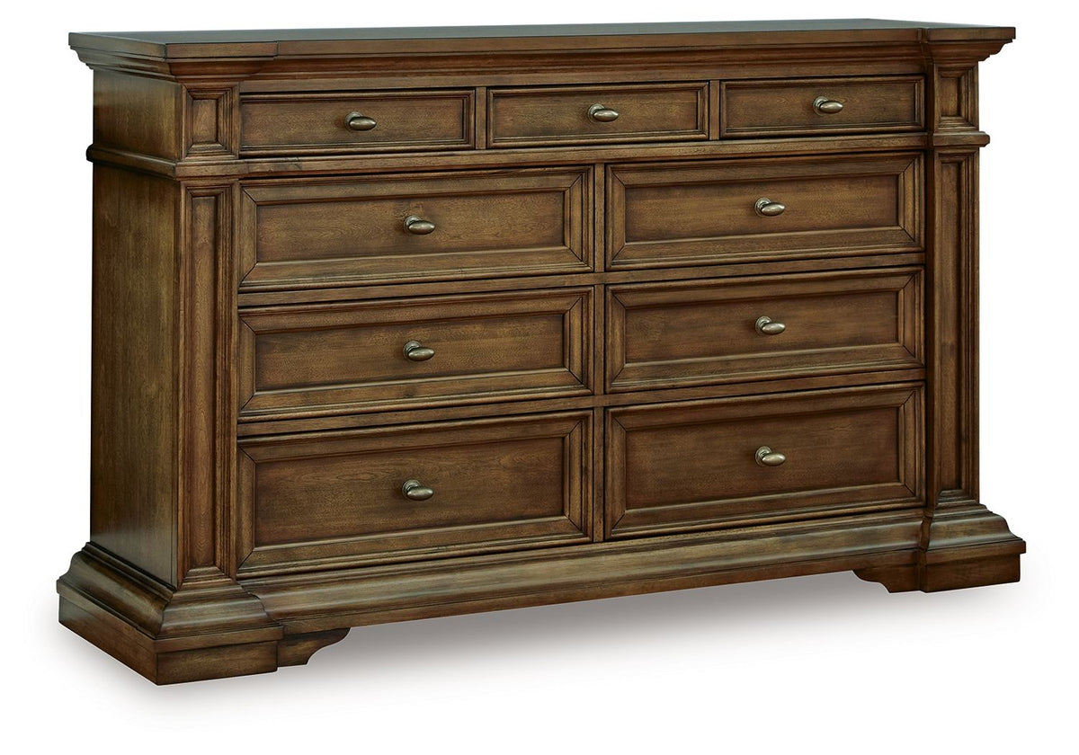 Frantanna - Dresser - Select Living Furniture - Dressers - Signature Design by Ashley® - PCB949-31 - Dark Brown -Dressers - Frantanna - Dresser -