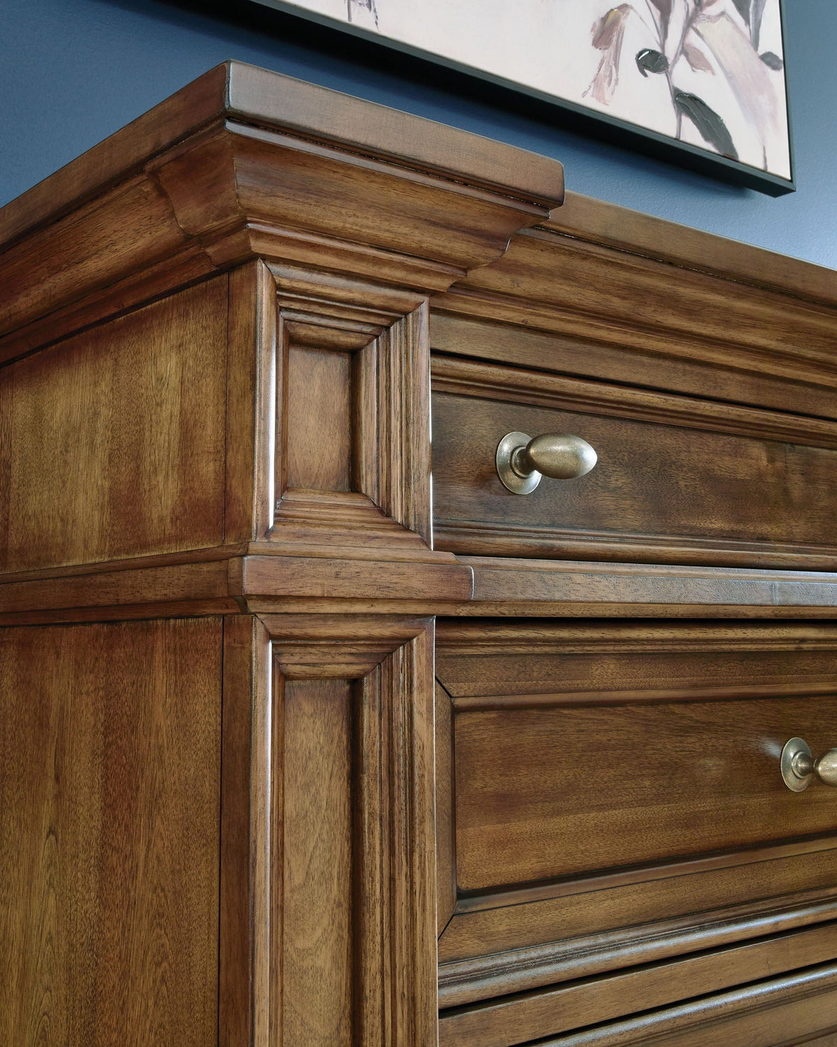 Frantanna - Five Drawer Chest - Brown - Select Living Furniture - Accent Chests - Signature Design by Ashley® - PCB949-46 - Frantanna - Five Drawer Chest - Brown -