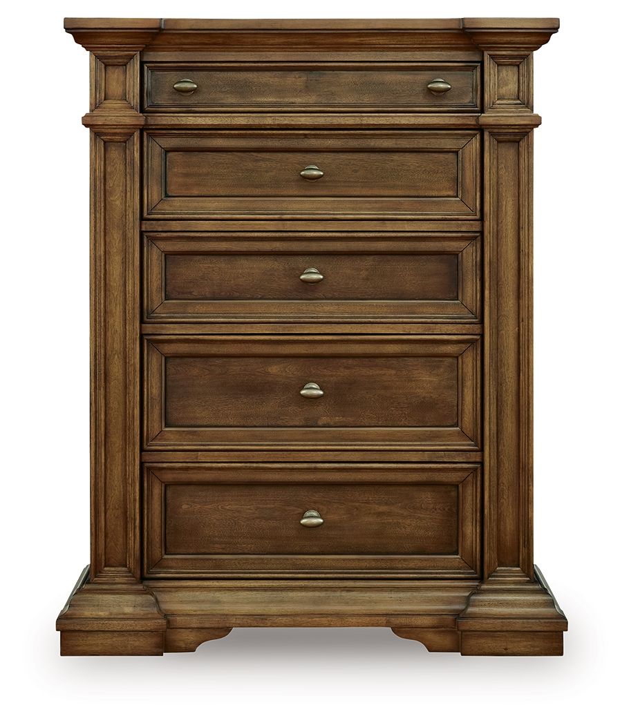 Frantanna - Five Drawer Chest - Brown - Select Living Furniture - Accent Chests - Signature Design by Ashley® - PCB949-46 - Frantanna - Five Drawer Chest - Brown -