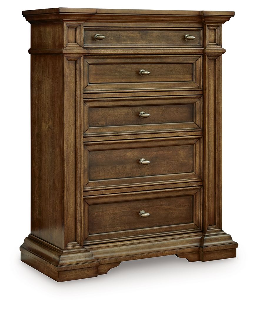 Frantanna - Five Drawer Chest - Brown - Select Living Furniture - Accent Chests - Signature Design by Ashley® - PCB949-46 - Frantanna - Five Drawer Chest - Brown -