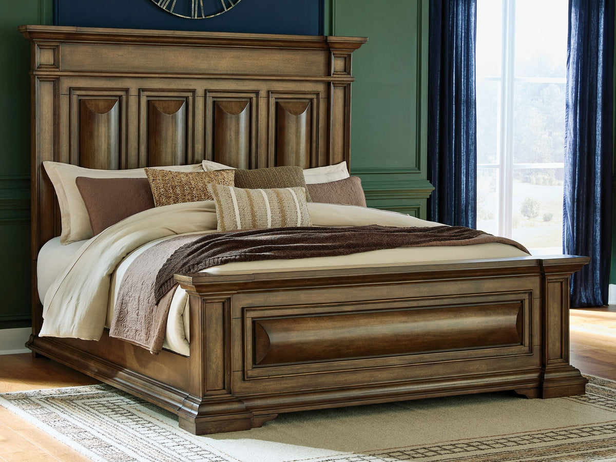 Frantanna - Panel Bed - Select Living Furniture - Panel Beds - Signature Design by Ashley® - PCB949B7 - Dark Brown -Panel Beds - California King - lifestyle -