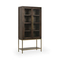 Freemont - Solid Wood Tall Cabinet - Kona Brown - Select Living Furniture - Display Cabinets - Classic Home - 52011001 - Freemont - Solid Wood Tall Cabinet - Kona Brown -