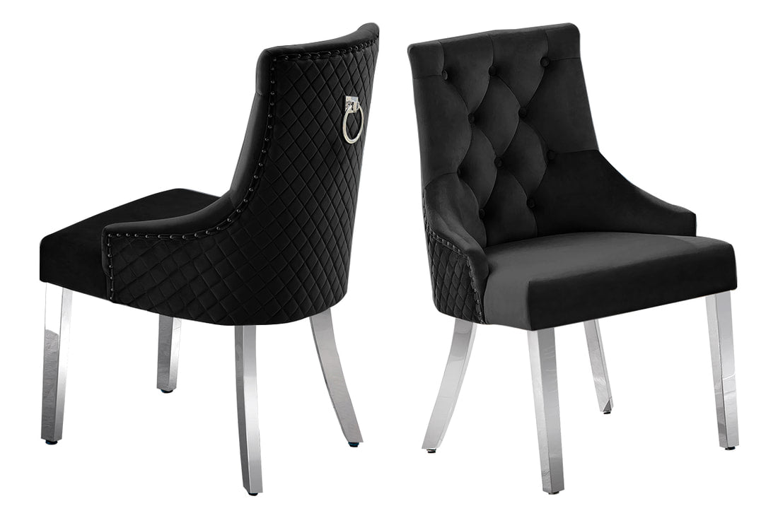 Genuine Marble Dining Table + 6 Chair Set - Select Living Furniture - Dining Room Set - Happy Homes - Genuine Marble Dining Table + 6 Chair Set -