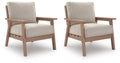 Grover Beach - Lounge Chair With Cushion (Set of 2) - Driftwood - Select Living Furniture - Chair Sets - Signature Design by Ashley® - PCP422-820 - Grover Beach - Lounge Chair With Cushion (Set of 2) - Driftwood -