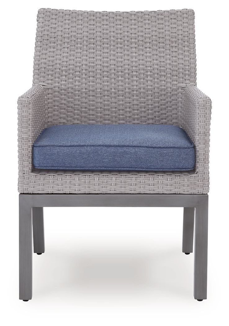 Half Moon Beach - Arm Chair With Cushion (Set of 2) - Blue / Gray - Select Living Furniture - Chair Sets - Signature Design by Ashley® - PCP418-601A - Half Moon Beach - Arm Chair With Cushion (Set of 2) - Blue / Gray -