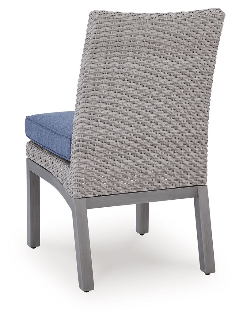Half Moon Beach - Side Chair With Cushion (Set of 2) - Blue / Gray - Select Living Furniture - Chair Sets - Signature Design by Ashley® - PCP418-601 - Half Moon Beach - Side Chair With Cushion (Set of 2) - Blue / Gray -