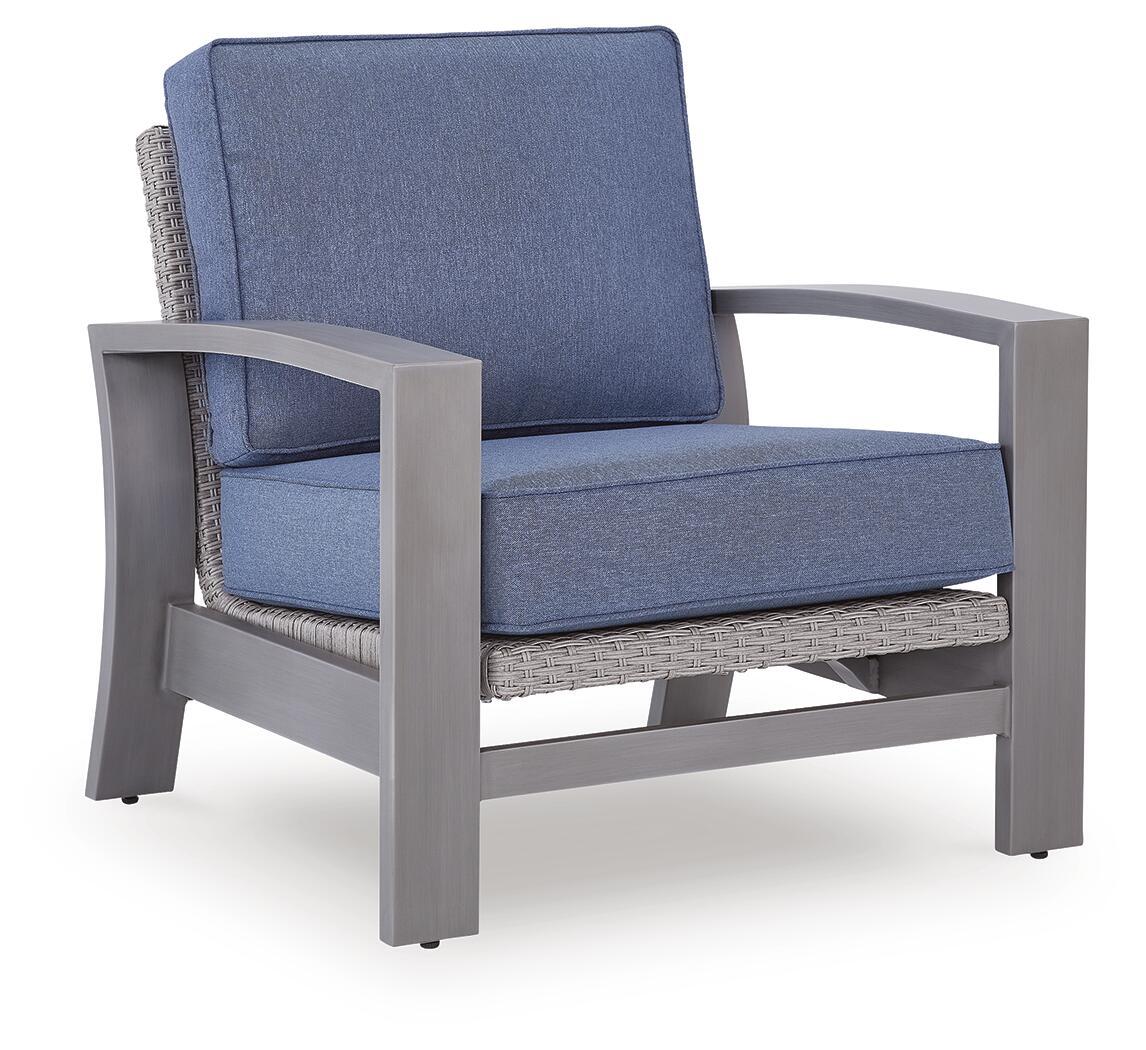 Half Moon Beach - Spring Lounge Chair - Blue / Gray - Select Living Furniture - Lounge Chairs - Signature Design by Ashley® - PCP418-820 - Half Moon Beach - Spring Lounge Chair - Blue / Gray -