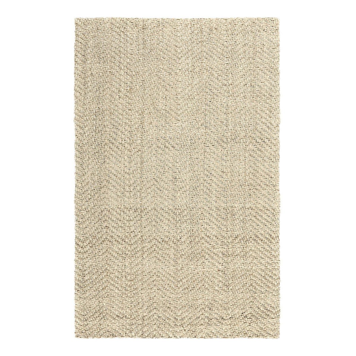 Herringbone - Jute Rug - Select Living Furniture - Area Rugs - Classic Home - 30090005 - Ivory -8' x 10' - Herringbone - Jute Rug -