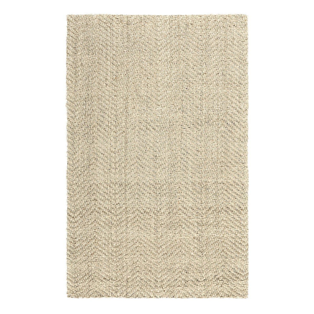 Herringbone - Jute Rug - Select Living Furniture - Area Rugs - Classic Home - 30090005 - Ivory -8' x 10' - Herringbone - Jute Rug -