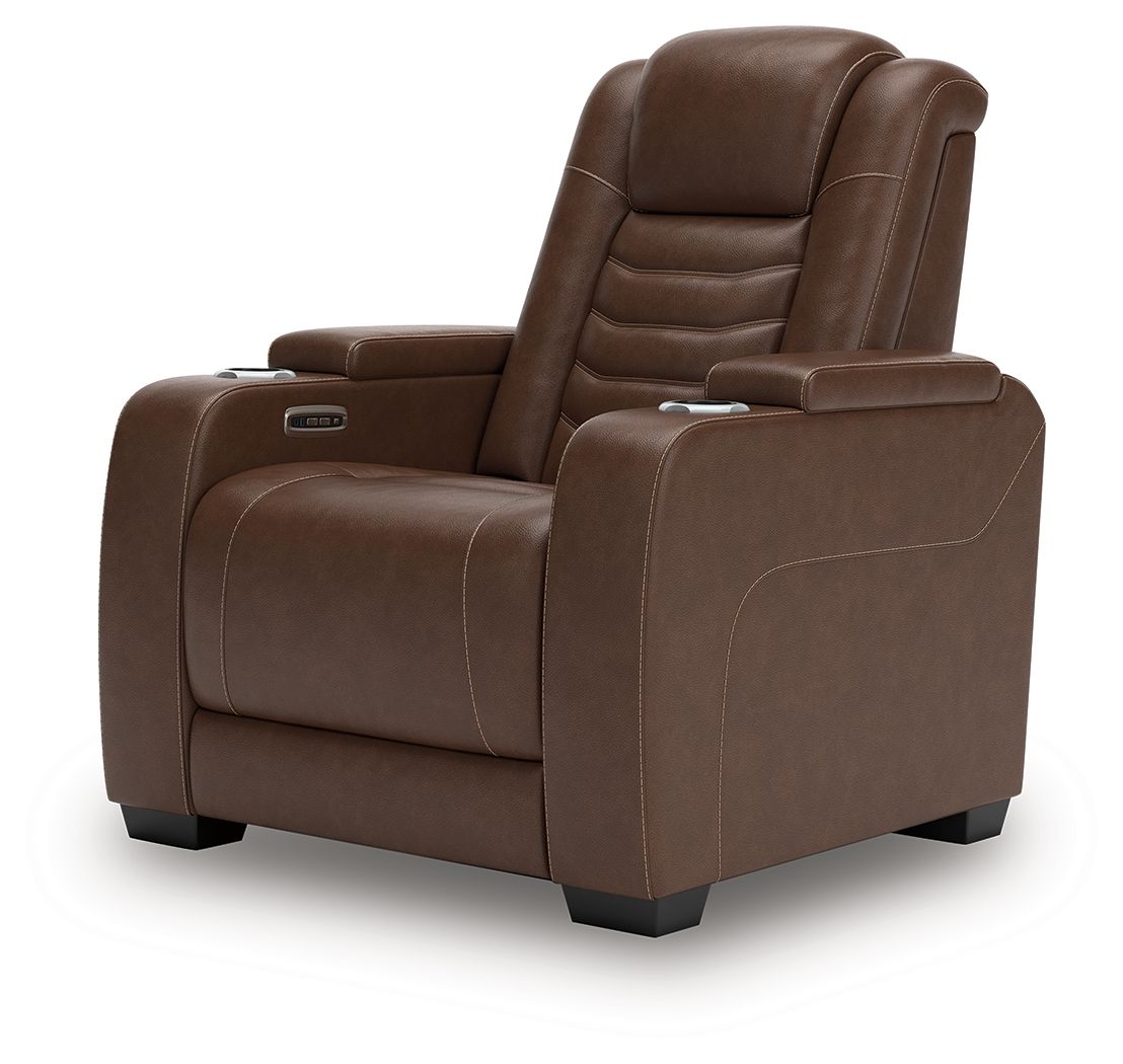 High Impact - Power Recliner / Adj Headrest - Tobacco - Select Living Furniture - Reclining Chairs - Signature Design by Ashley® - U1060113 - High Impact - Power Recliner / Adj Headrest - Tobacco -