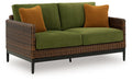 Horizon Hall - Loveseat With Cushion - Brown / Green - Select Living Furniture - Loveseats - Signature Design by Ashley® - P572-835 - Horizon Hall - Loveseat With Cushion - Brown / Green -
