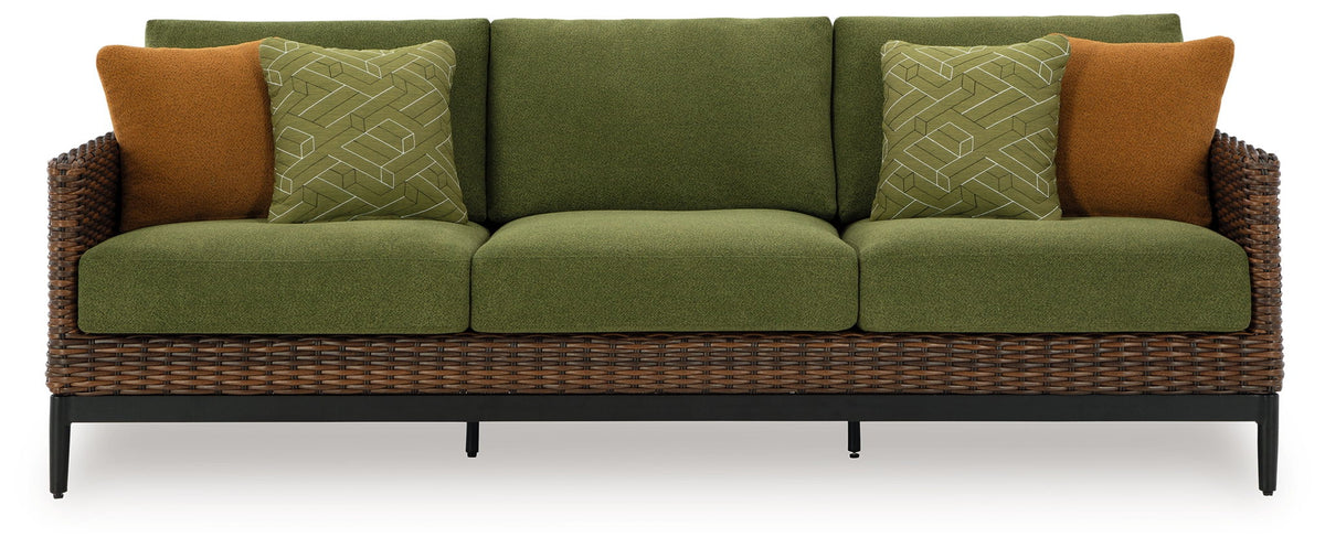 Horizon Hall - Sofa With Cushion - Brown / Green - Select Living Furniture - Sofas - Signature Design by Ashley® - P572-838 - Horizon Hall - Sofa With Cushion - Brown / Green -