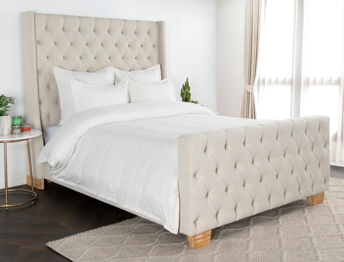 Karina - Duvet - Select Living Furniture - Duvet Covers & Shams - Villa - V190041 - Ivory Gray -Queen - Karina - Duvet -