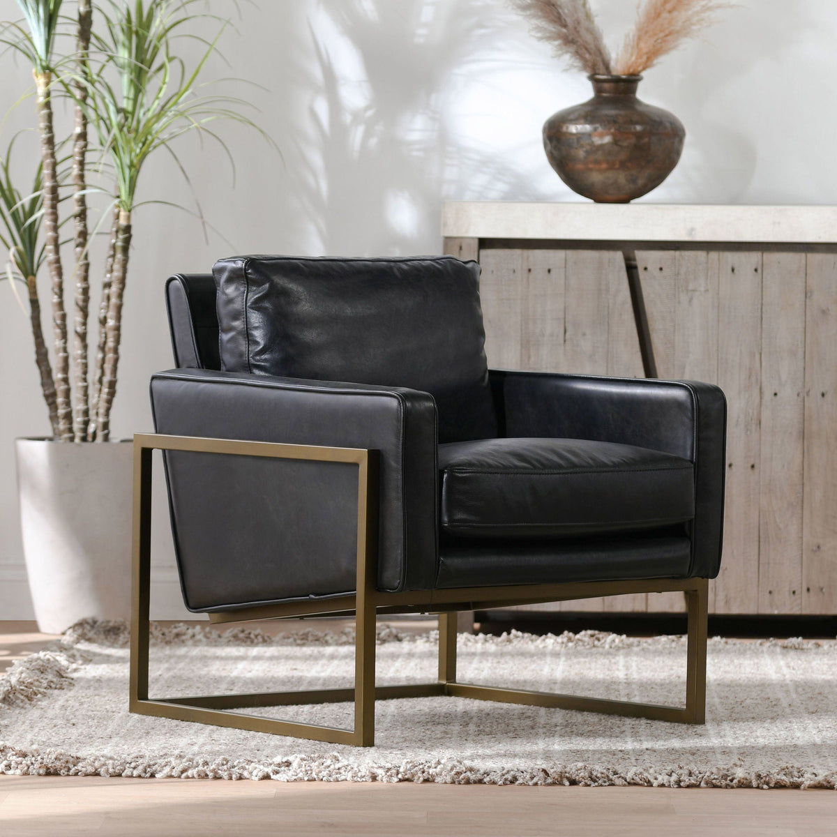 Ken - Club Chair - Black - Select Living Furniture - Club Chairs - Classic Home - 53003996 - Ken - Club Chair - Black -