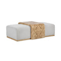 Kenan - Rectangle Ottoman Coffee Table - Creamy Ivory - Select Living Furniture - Coffee Table Ottomans - Classic Home - 51031778 - Kenan - Rectangle Ottoman Coffee Table - Creamy Ivory -