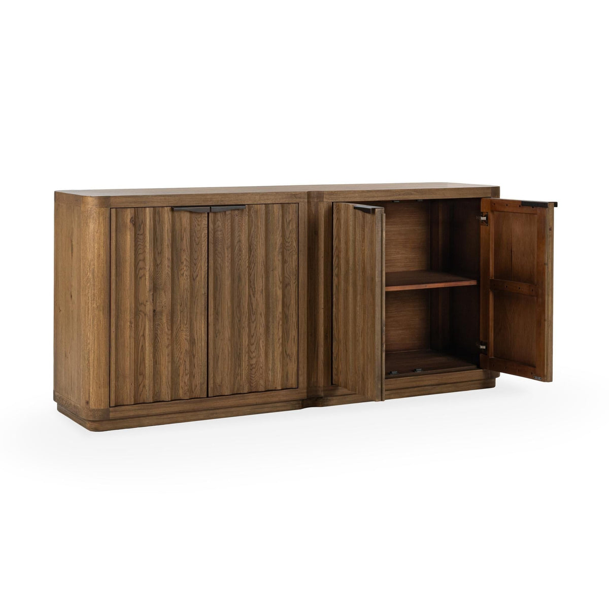 Labelle - 4 Door Buffet - Tan Oak - Select Living Furniture - Buffets - Classic Home - 52004225 - Labelle - 4 Door Buffet - Tan Oak -