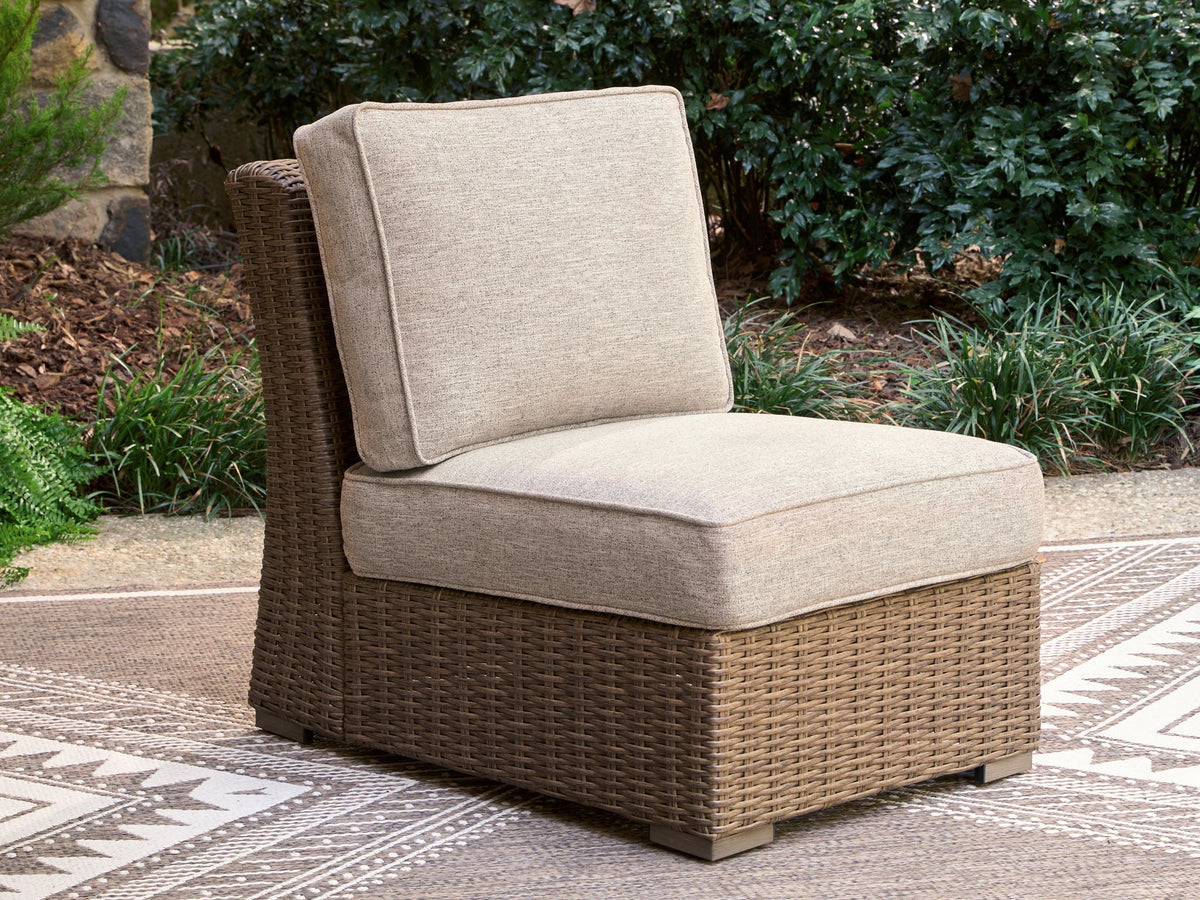 Laguna Heights - Armless Chair With Cushion - Beige - Select Living Furniture - Chairs - Signature Design by Ashley® - PCP790-846 - Laguna Heights - Armless Chair With Cushion - Beige -