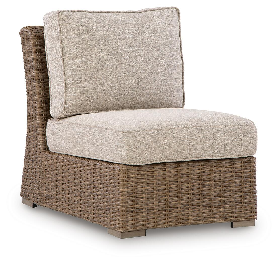 Laguna Heights - Armless Chair With Cushion - Beige - Select Living Furniture - Chairs - Signature Design by Ashley® - PCP790-846 - Laguna Heights - Armless Chair With Cushion - Beige -