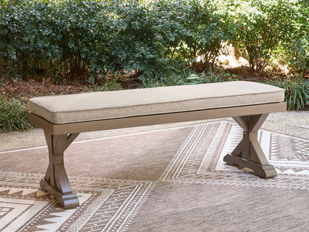 Laguna Heights - Bench With Cushion - Beige - Select Living Furniture - Benches - Signature Design by Ashley® - PCP790-600 - Laguna Heights - Bench With Cushion - Beige -