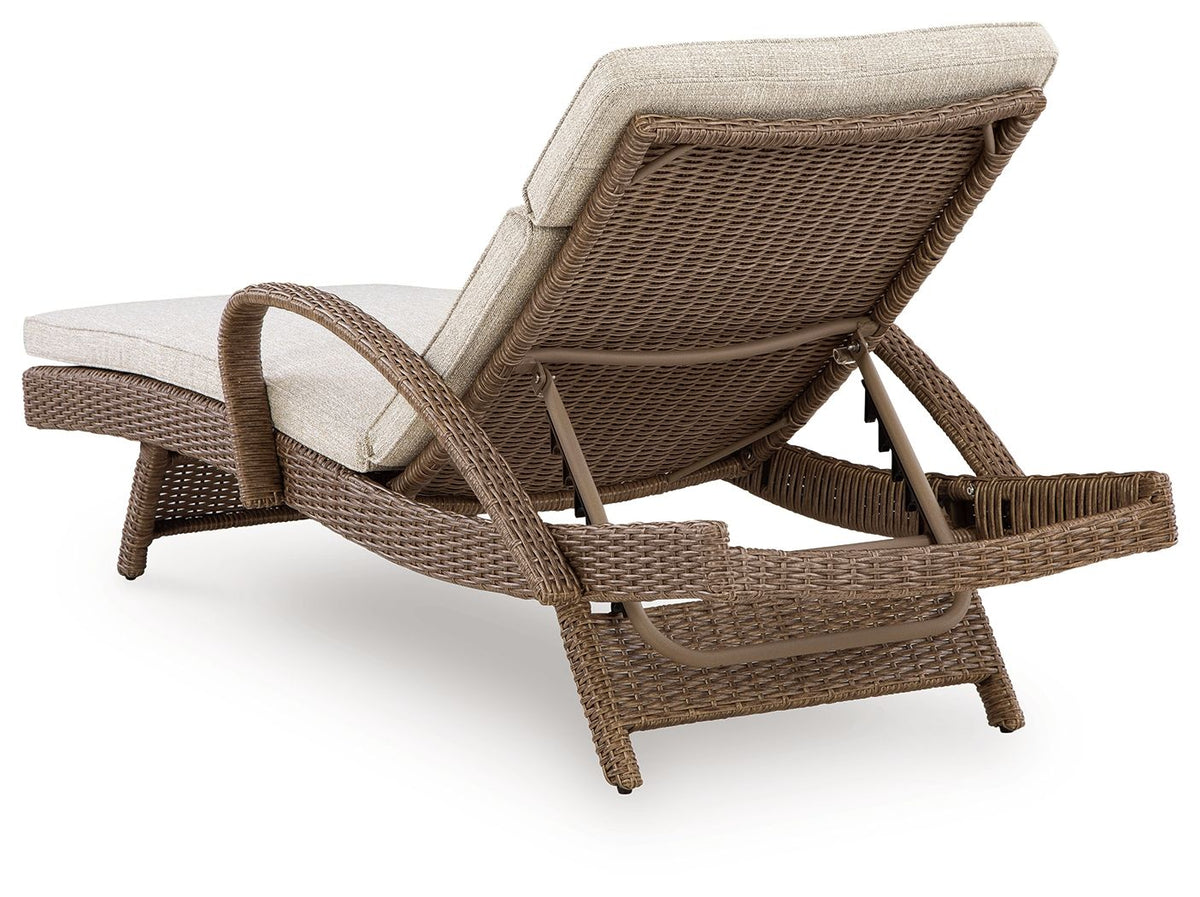 Laguna Heights - Chaise Lounge With Cushion - Beige - Select Living Furniture - Lounge Chairs - Signature Design by Ashley® - PCP790-815 - Laguna Heights - Chaise Lounge With Cushion - Beige -