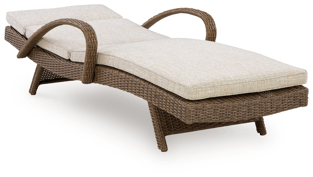 Laguna Heights - Chaise Lounge With Cushion - Beige - Select Living Furniture - Lounge Chairs - Signature Design by Ashley® - PCP790-815 - Laguna Heights - Chaise Lounge With Cushion - Beige -