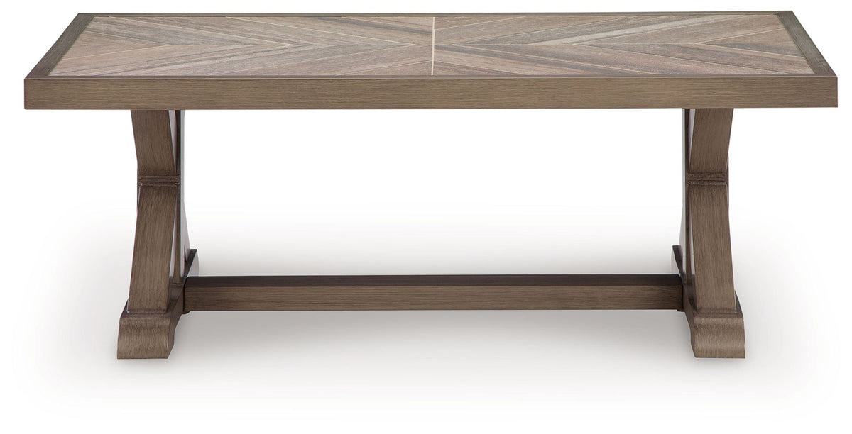 Laguna Heights - Rectangular Cocktail Table - Beige - Select Living Furniture - Coffee Tables - Signature Design by Ashley® - PCP790-701 - Laguna Heights - Rectangular Cocktail Table - Beige -