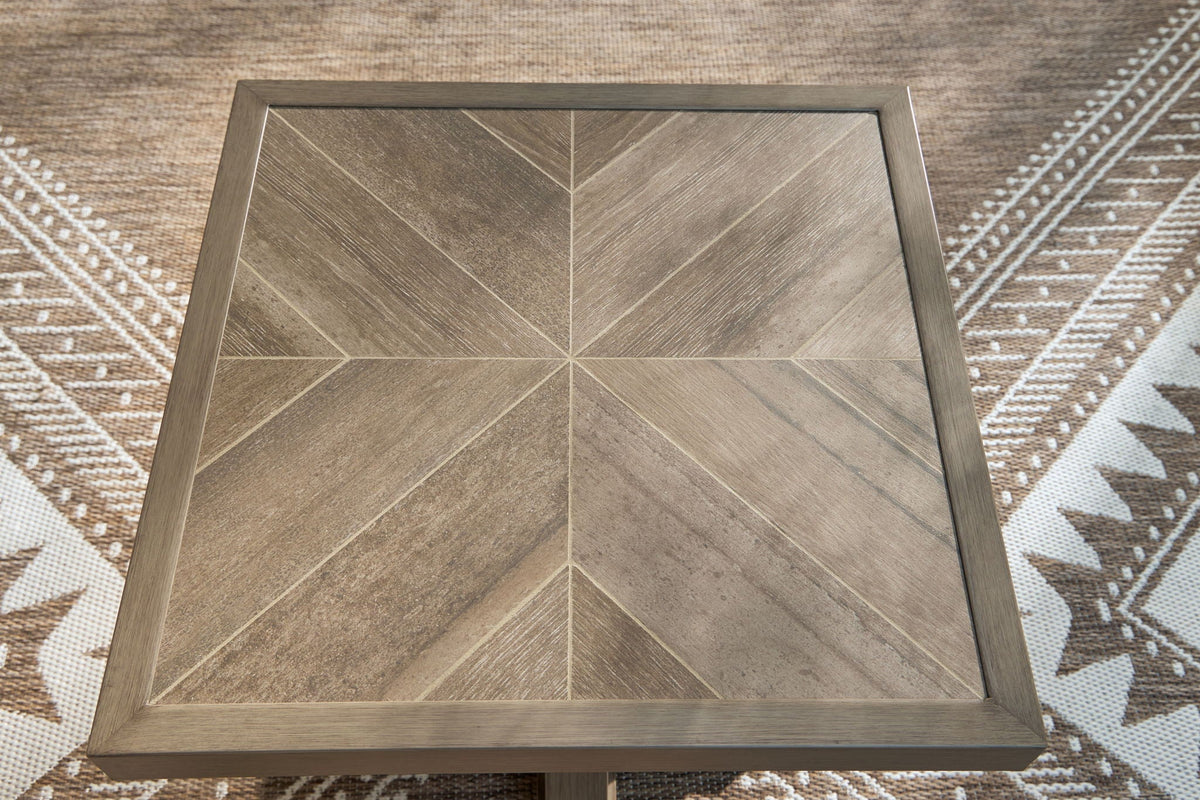 Laguna Heights - Square End Table - Beige - Select Living Furniture - End Tables - Signature Design by Ashley® - PCP790-702 - Laguna Heights - Square End Table - Beige -